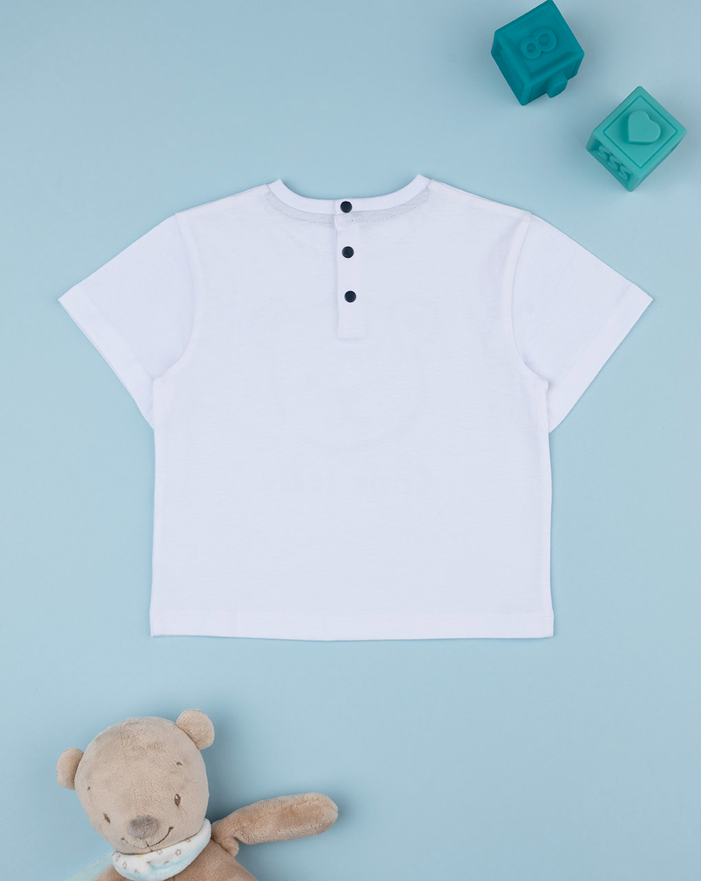 T-shirt bimbo teddy bianca