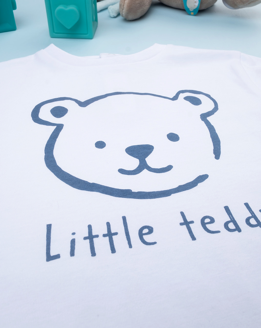 T-shirt bimbo teddy bianca
