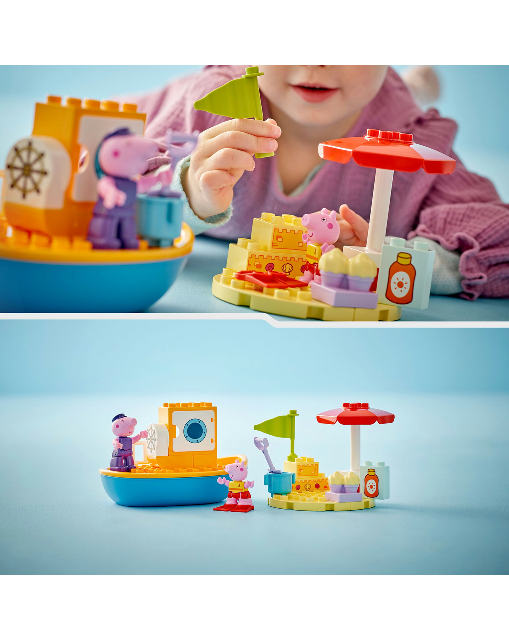 Viaggio in barca di peppa pig – 10432 – lego duplo