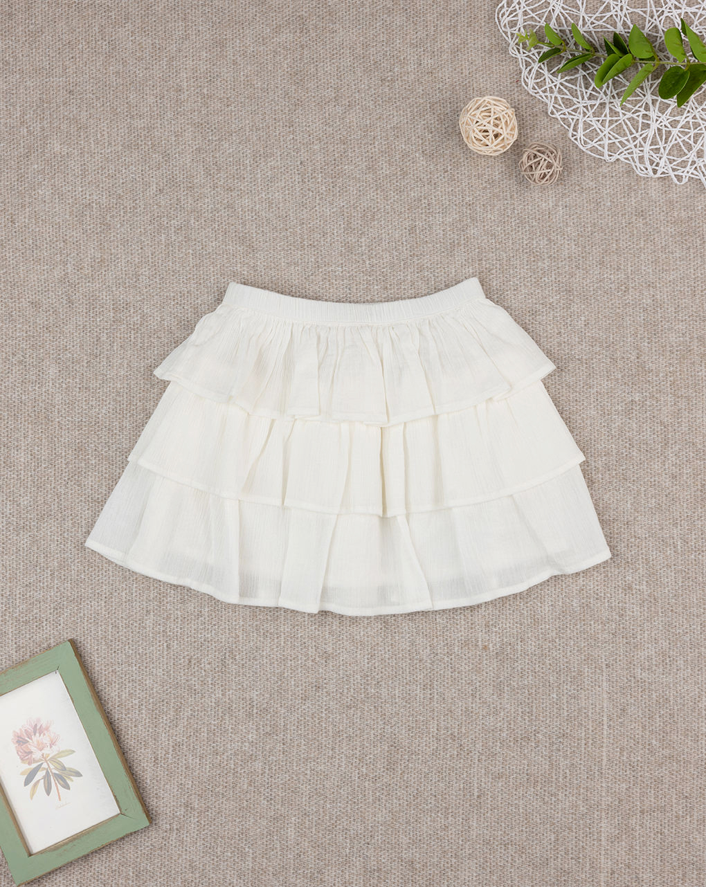 Gonna bimba bianca balze