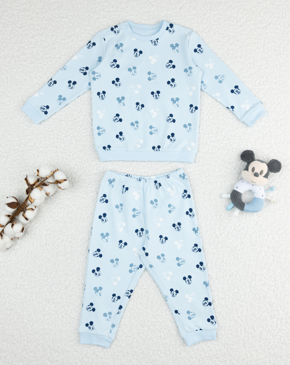 Pigiama lungo bimbo mickey mouse
