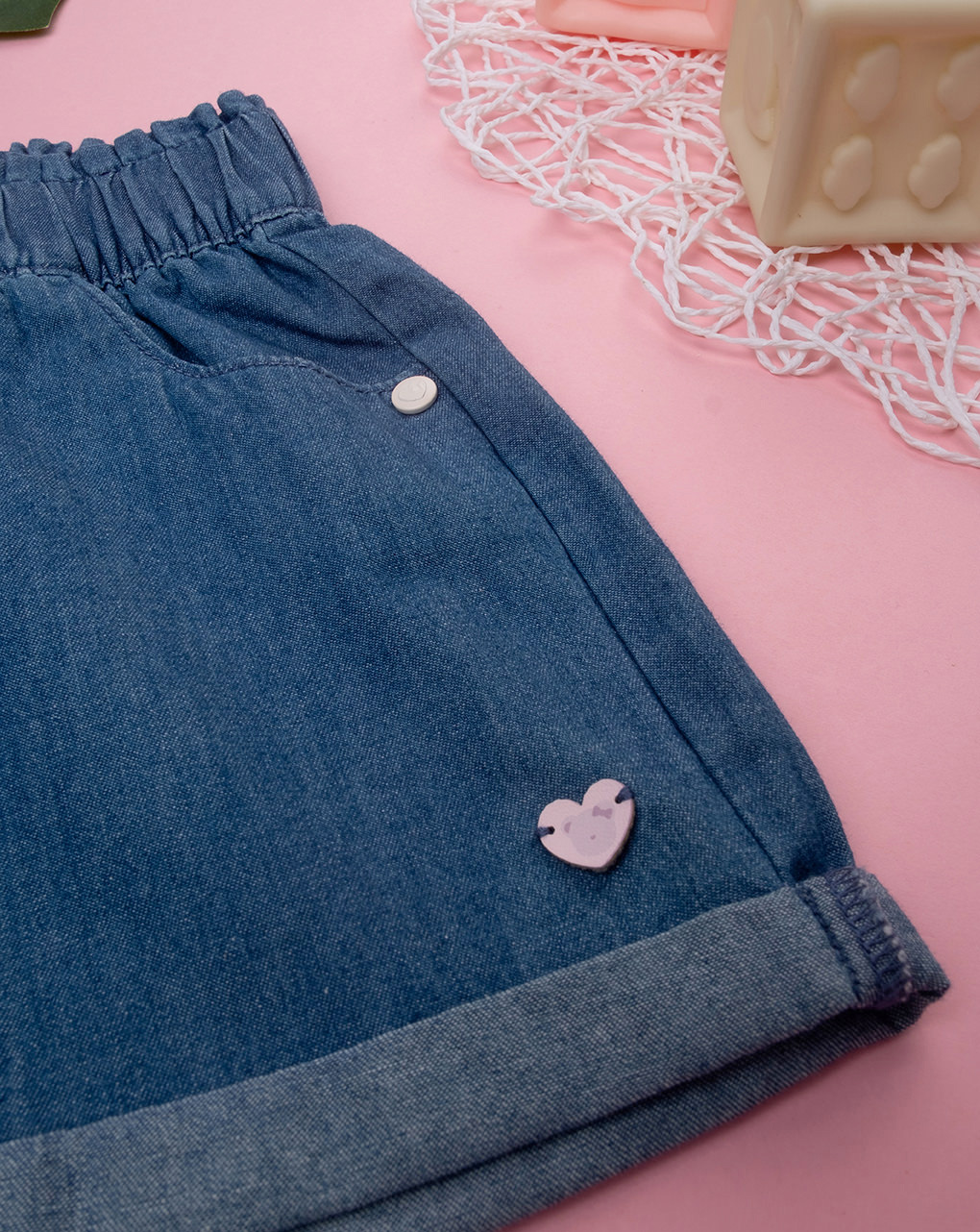 Shorts chambray bimba