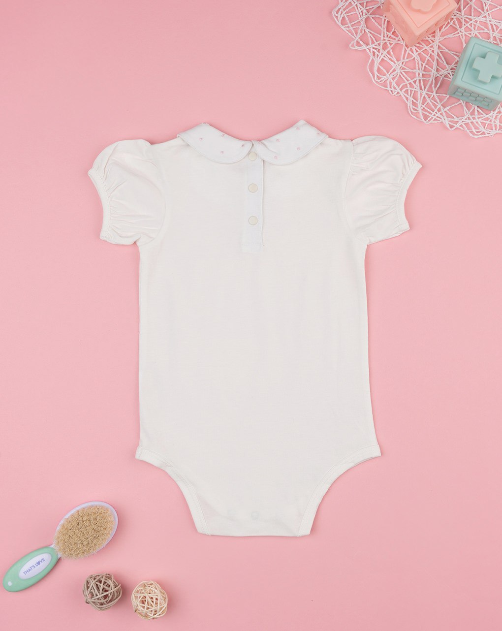 Body bianco bimba con ricami