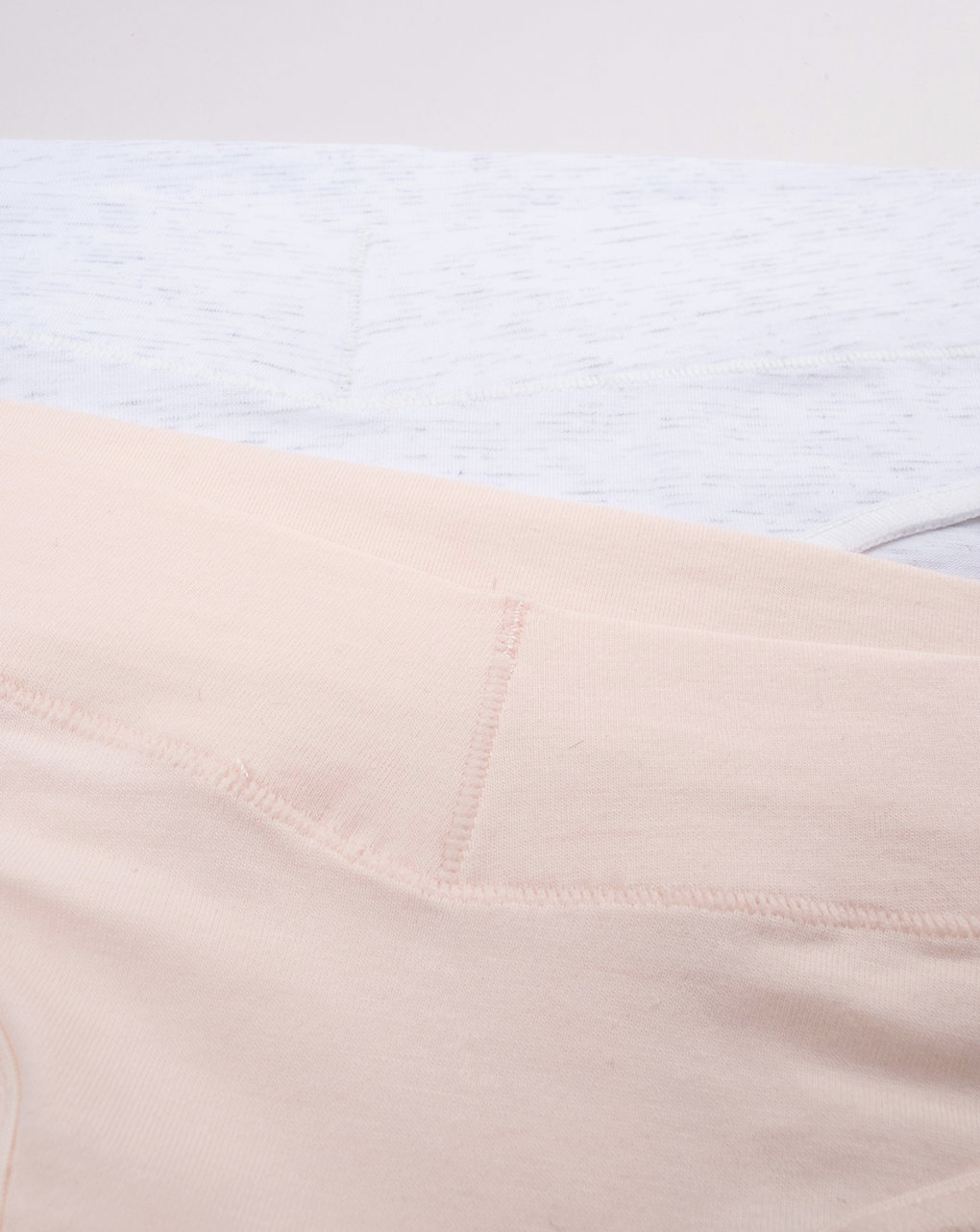 Pack 2 slip bianco/beige premaman