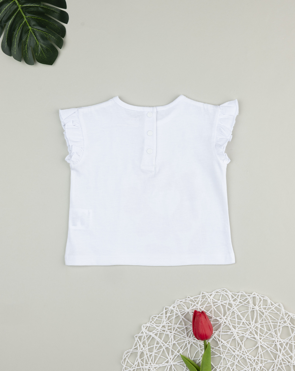 T-shirt bimba fiore rosa