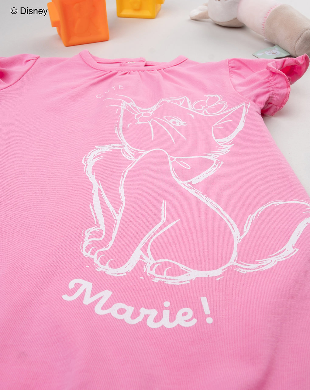 Pagliaccetto bimba rosa shocking organic cotton