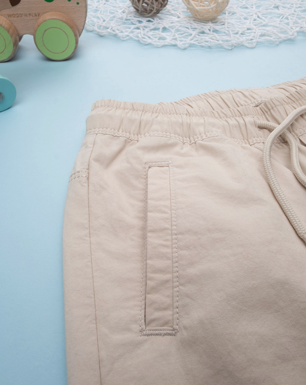 Pantalone bimbo beige