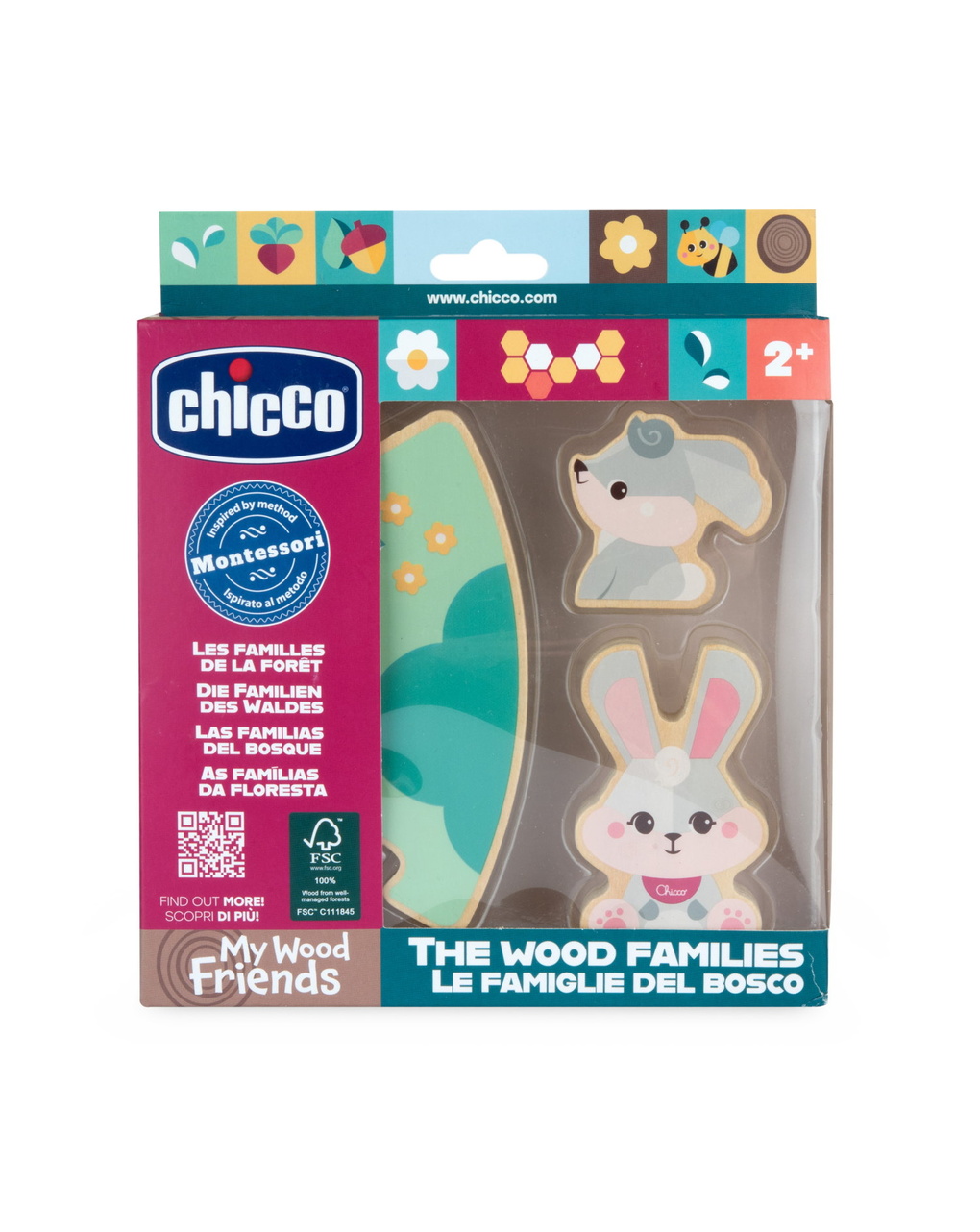 Gioco legno conigli mamma - 24m+ -chicco