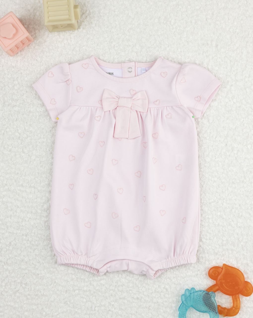 Pagliaccetto bimba rosa cuori