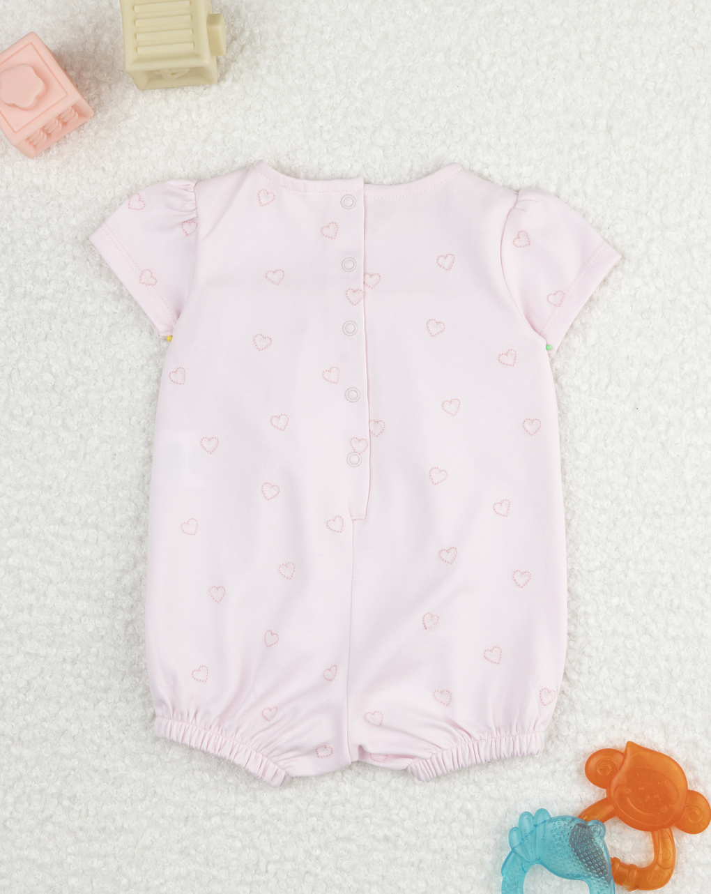 Pagliaccetto bimba rosa cuori