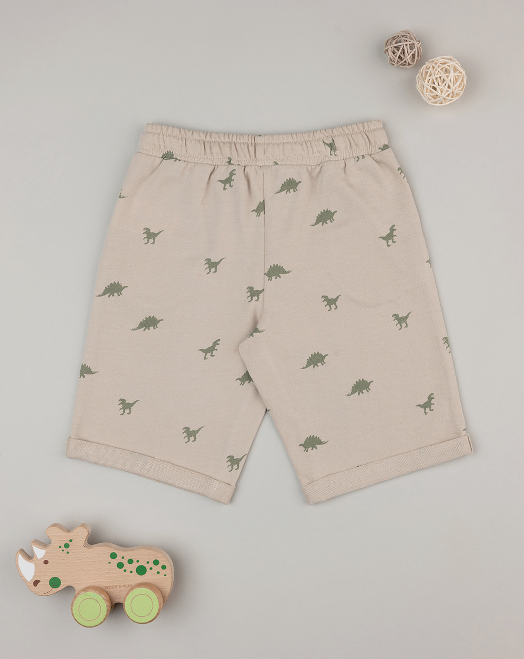 Pantalone bimbo beige dinosauri