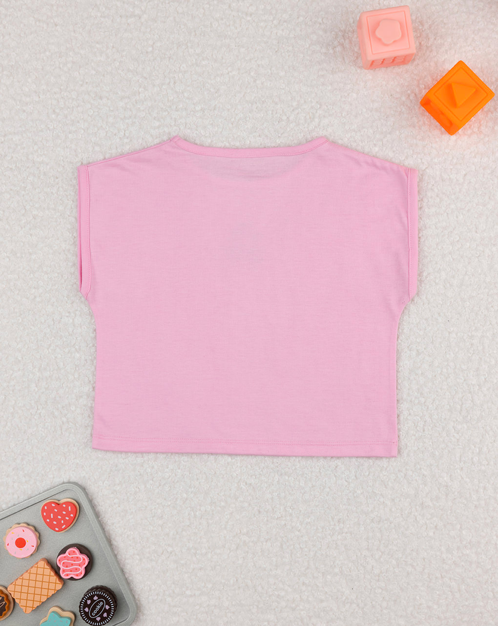 T-shirt bimba rosa ciliegie