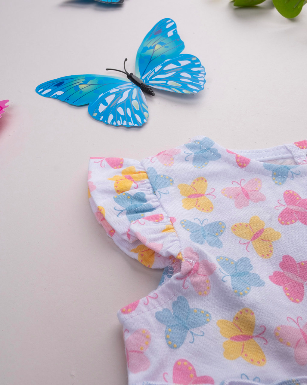 Completo corto bimba farfalle