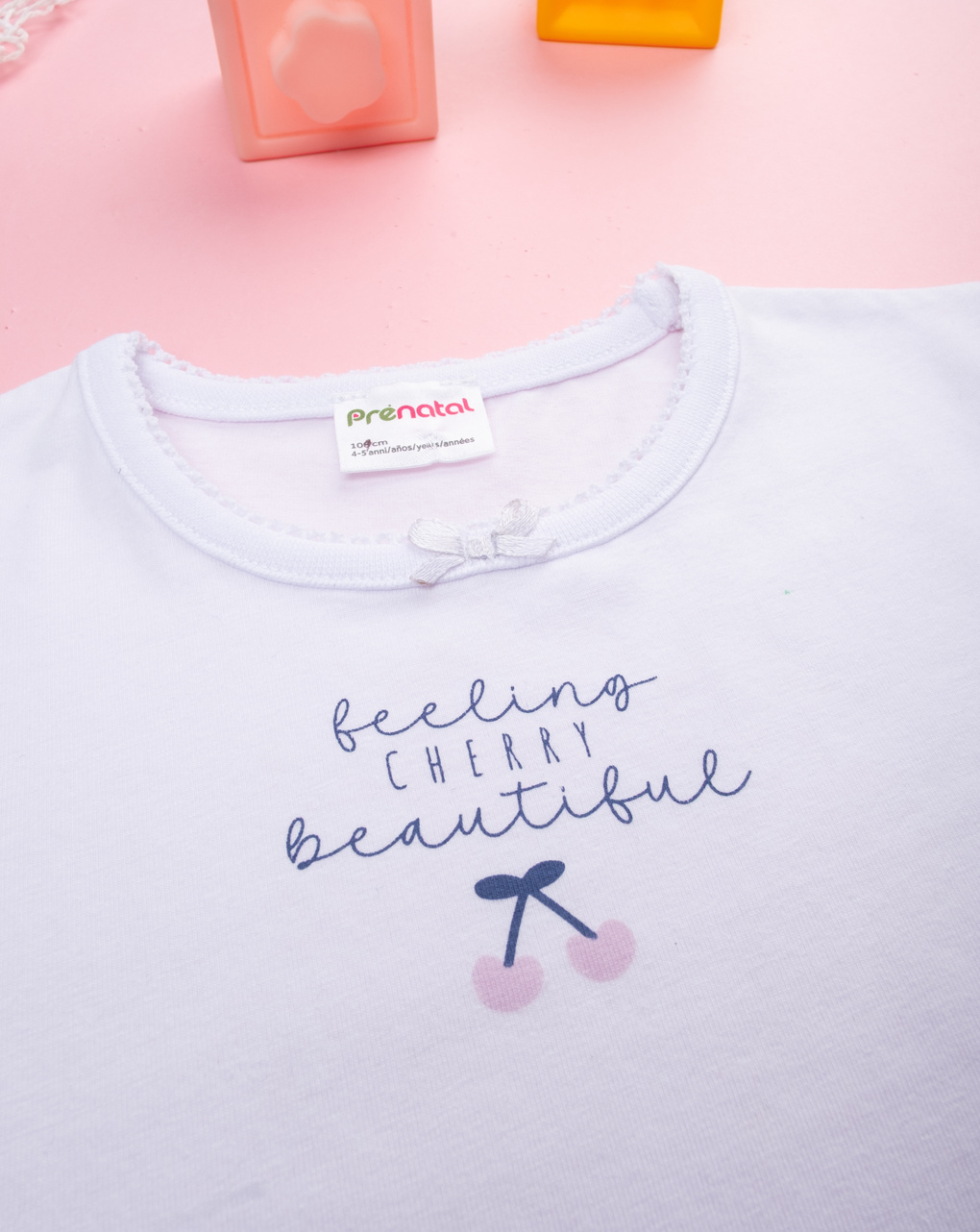 T-shirt bimba ciliegie