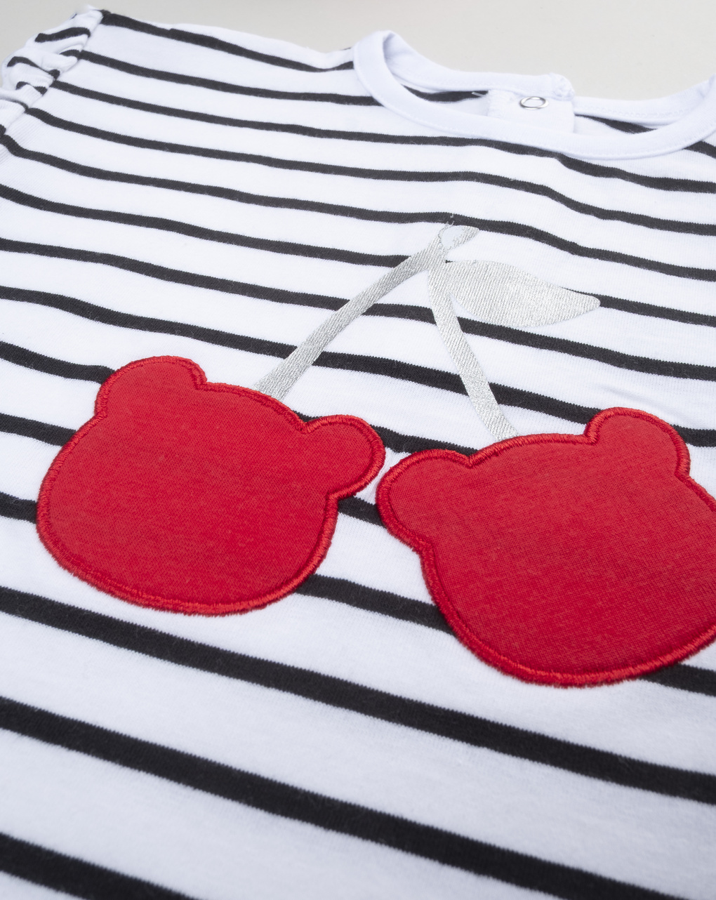 T-shirt bimba rigata blu