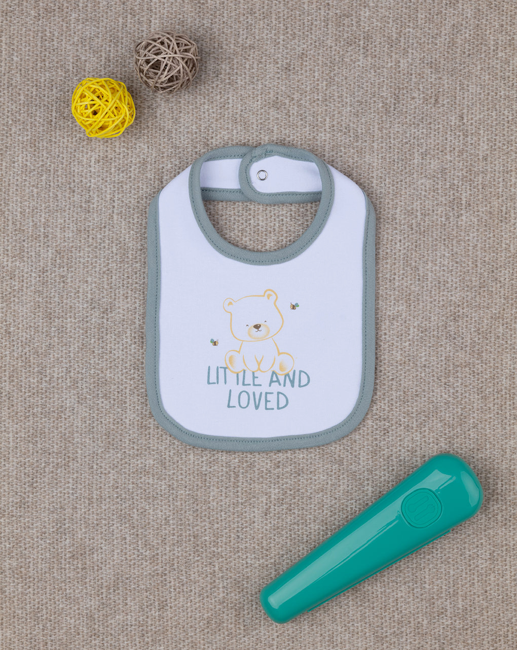 Bavaglino bimbo grigio