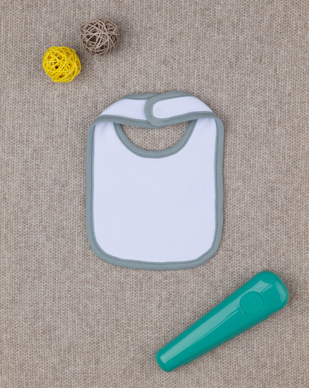 Bavaglino bimbo grigio