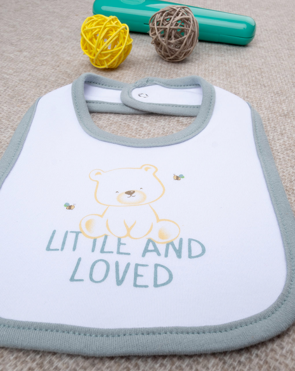 Bavaglino bimbo grigio