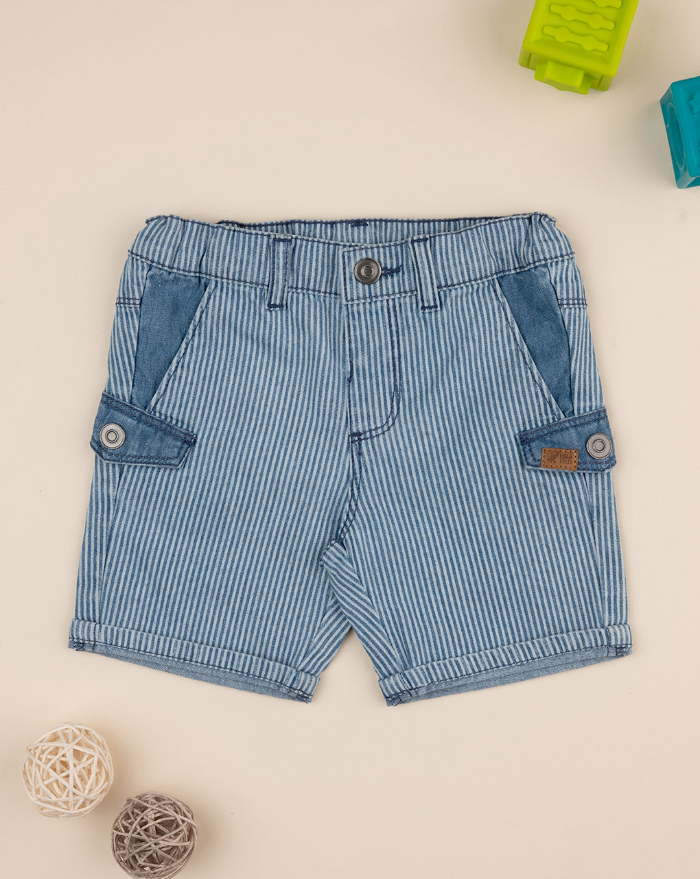 Pantalone denim bimbo con tasche