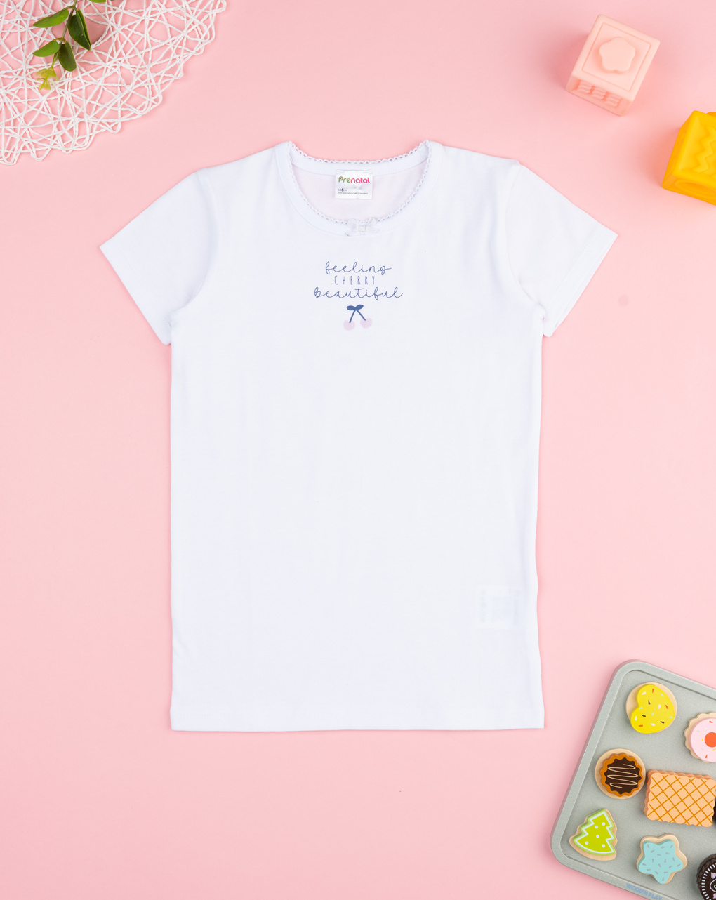 T-shirt bimba ciliegie