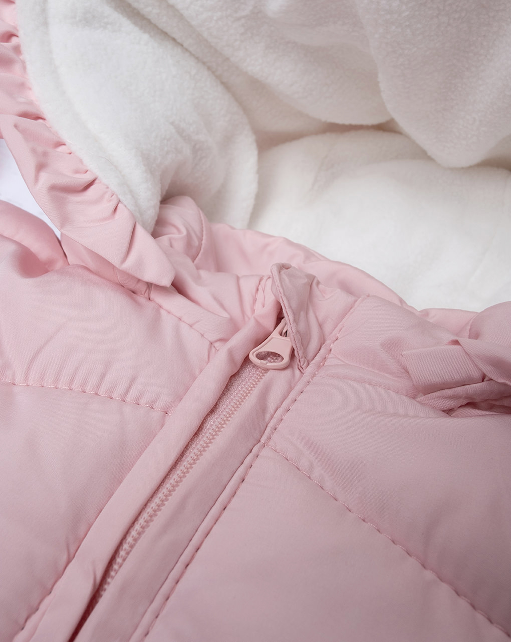Tuta neve bimba nylon rosa