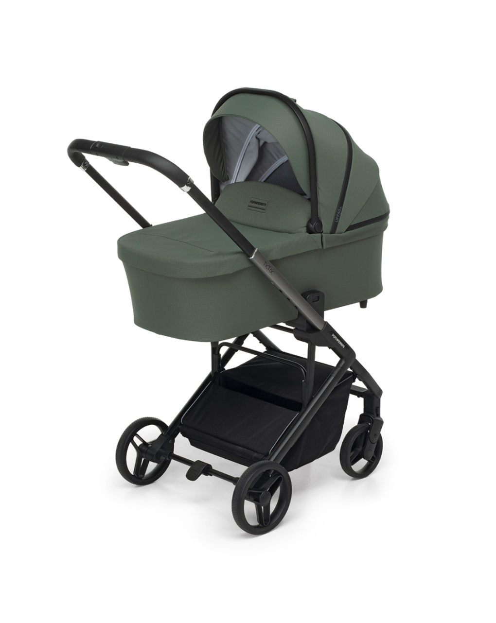 Trio tictoc olive + seggiolino rek black+ adattatore - foppapedretti