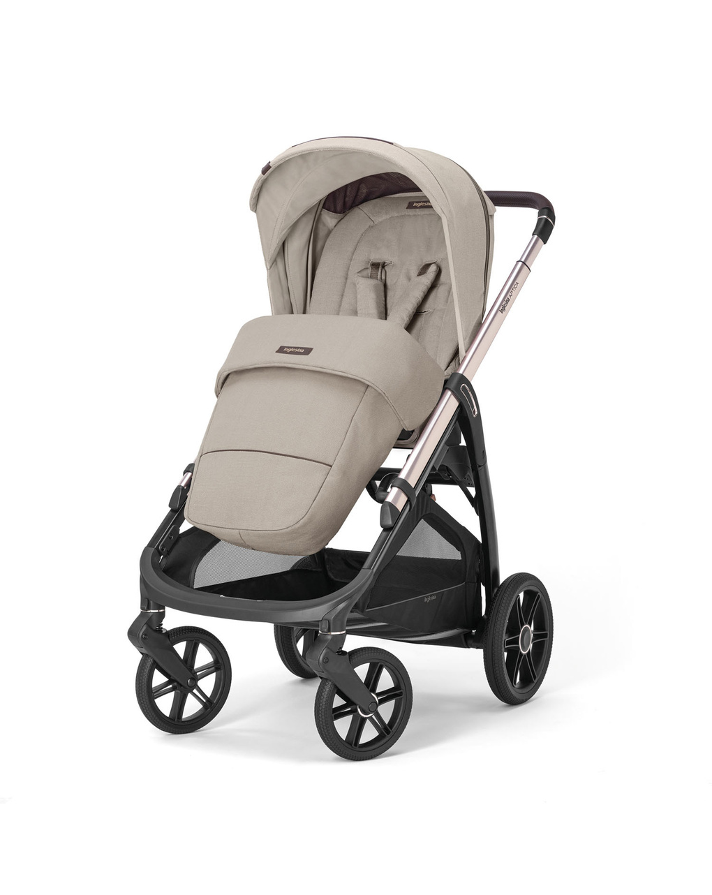 Trio system4 aptica drw rc pashmina beige + telaio palladio - inglesina