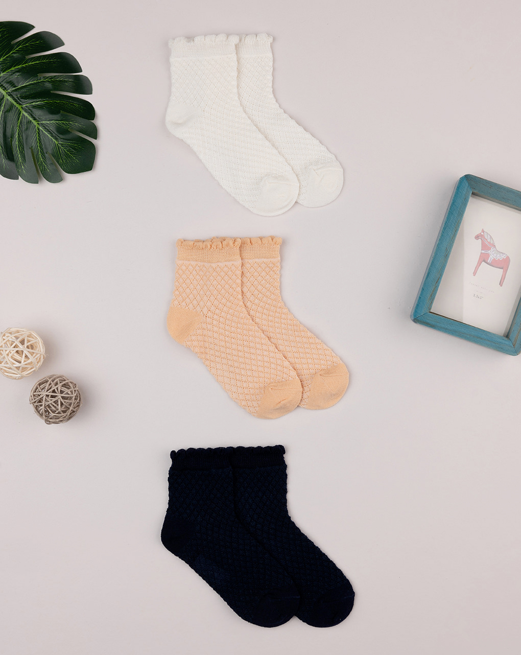 Pack 3 calze corte bambina