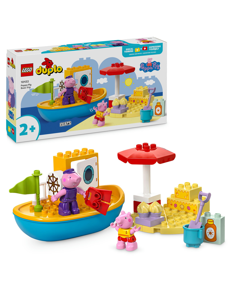 Viaggio in barca di peppa pig – 10432 – lego duplo