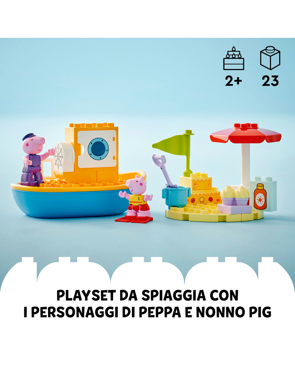 Viaggio in barca di peppa pig – 10432 – lego duplo