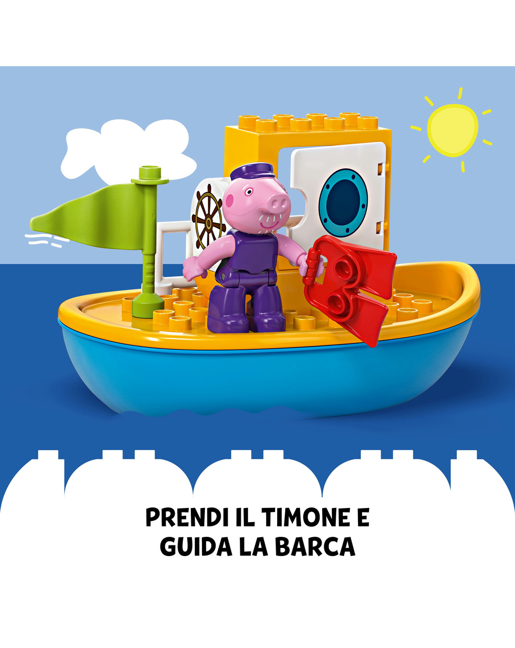 Viaggio in barca di peppa pig – 10432 – lego duplo