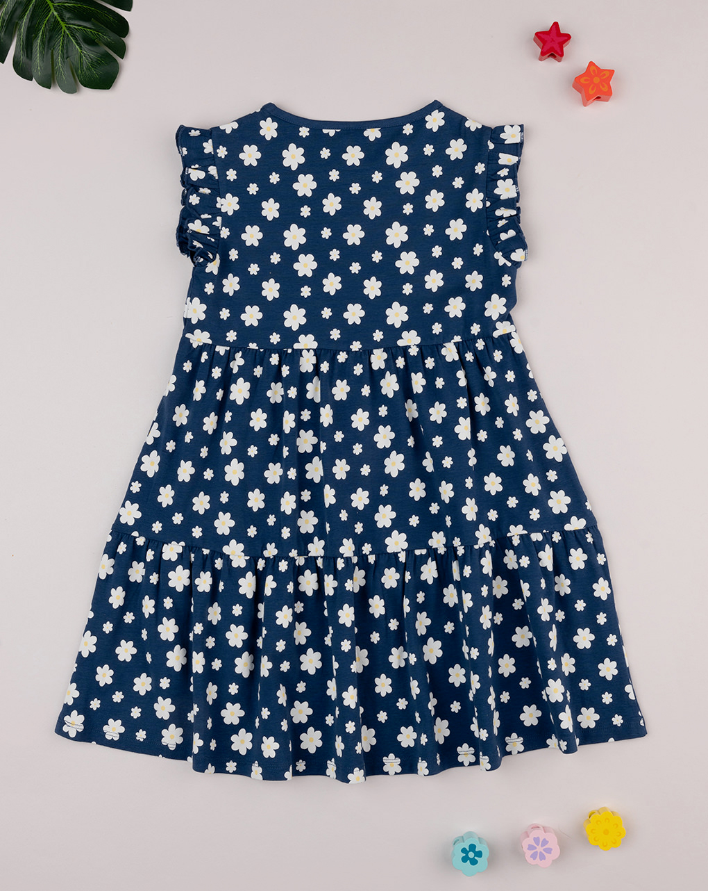 Abito bambina blu margherite Prénatal