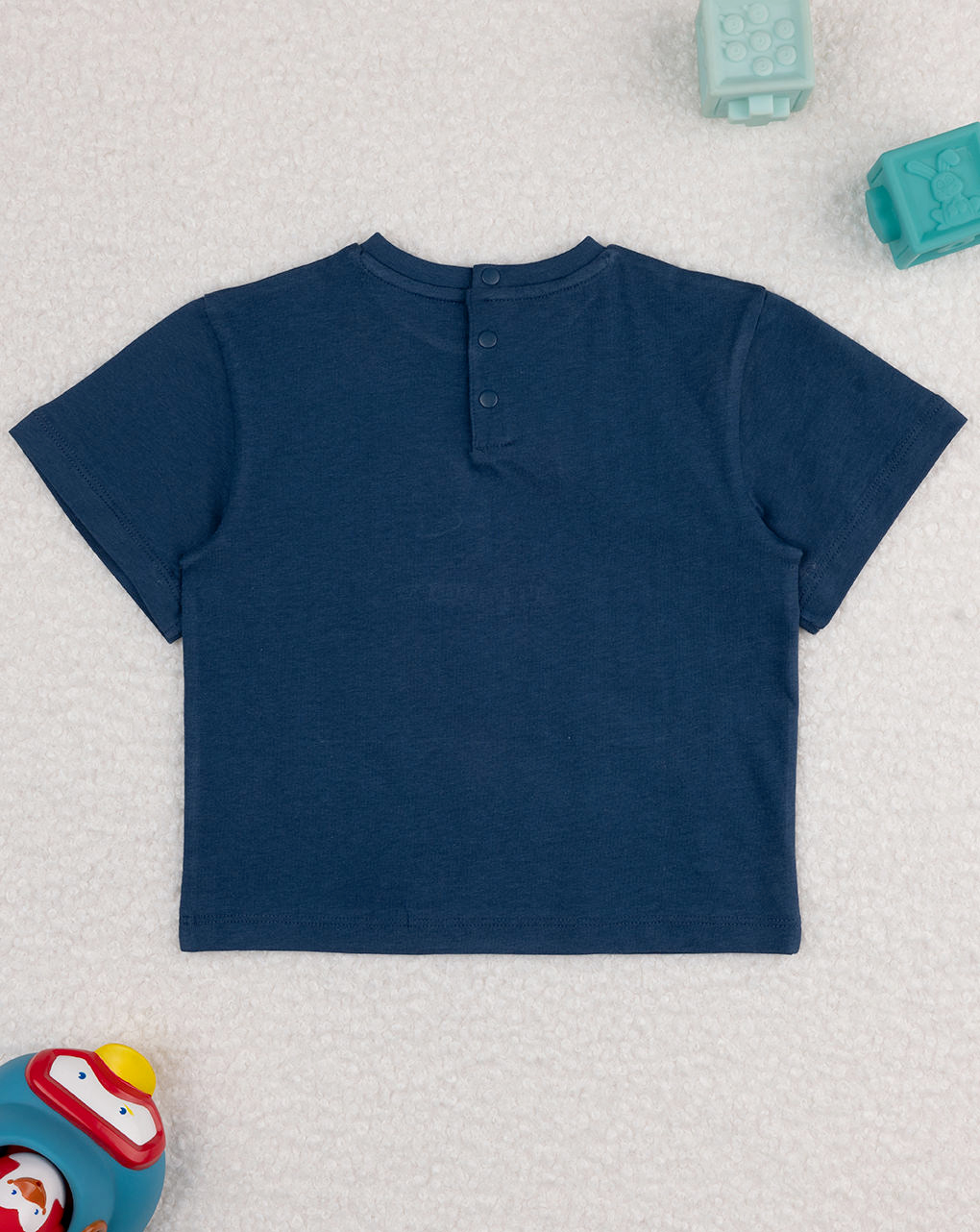 T-shirt bimbo blu stampa mare