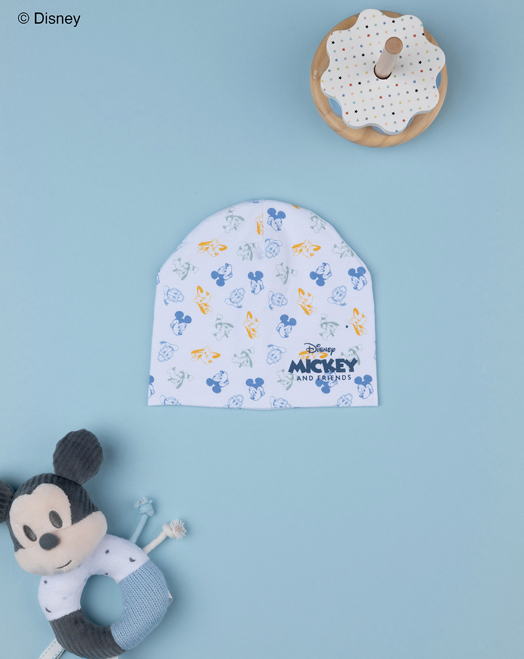 Berretto bimbo grigio mickey mouse
