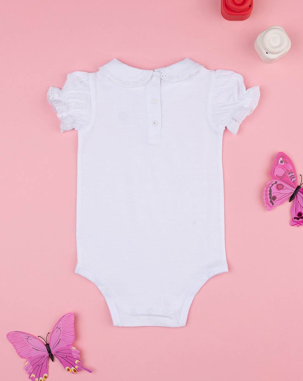 Body bimba bianco sangallo