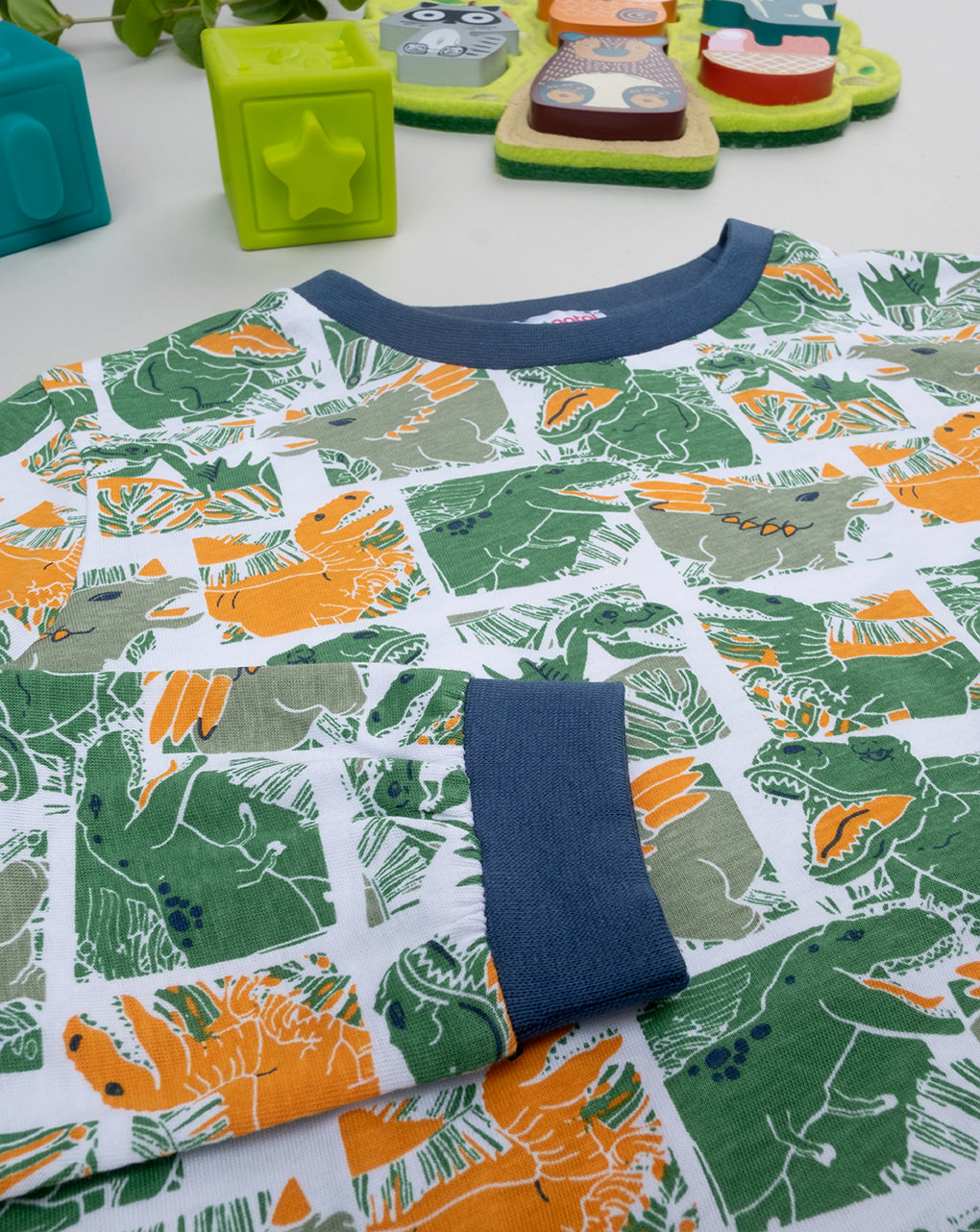 Pigiama bimbo blu/verde