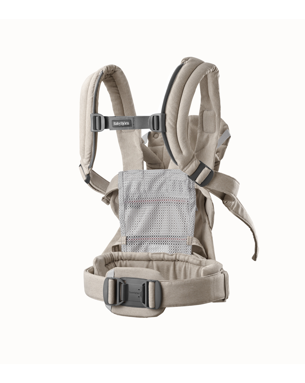 Marsupio baby carrier harmony woven light beige mélange - babybjörn