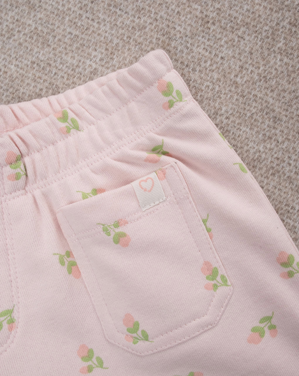 Short bimba rosa tulipani allover