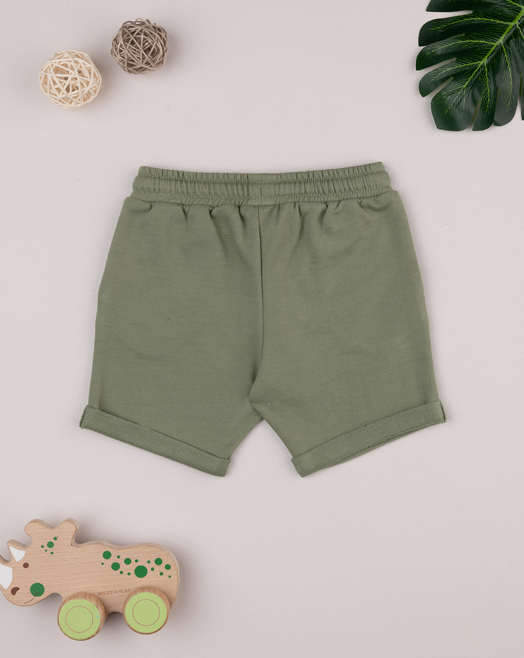 Pantalone corto bimbo verde