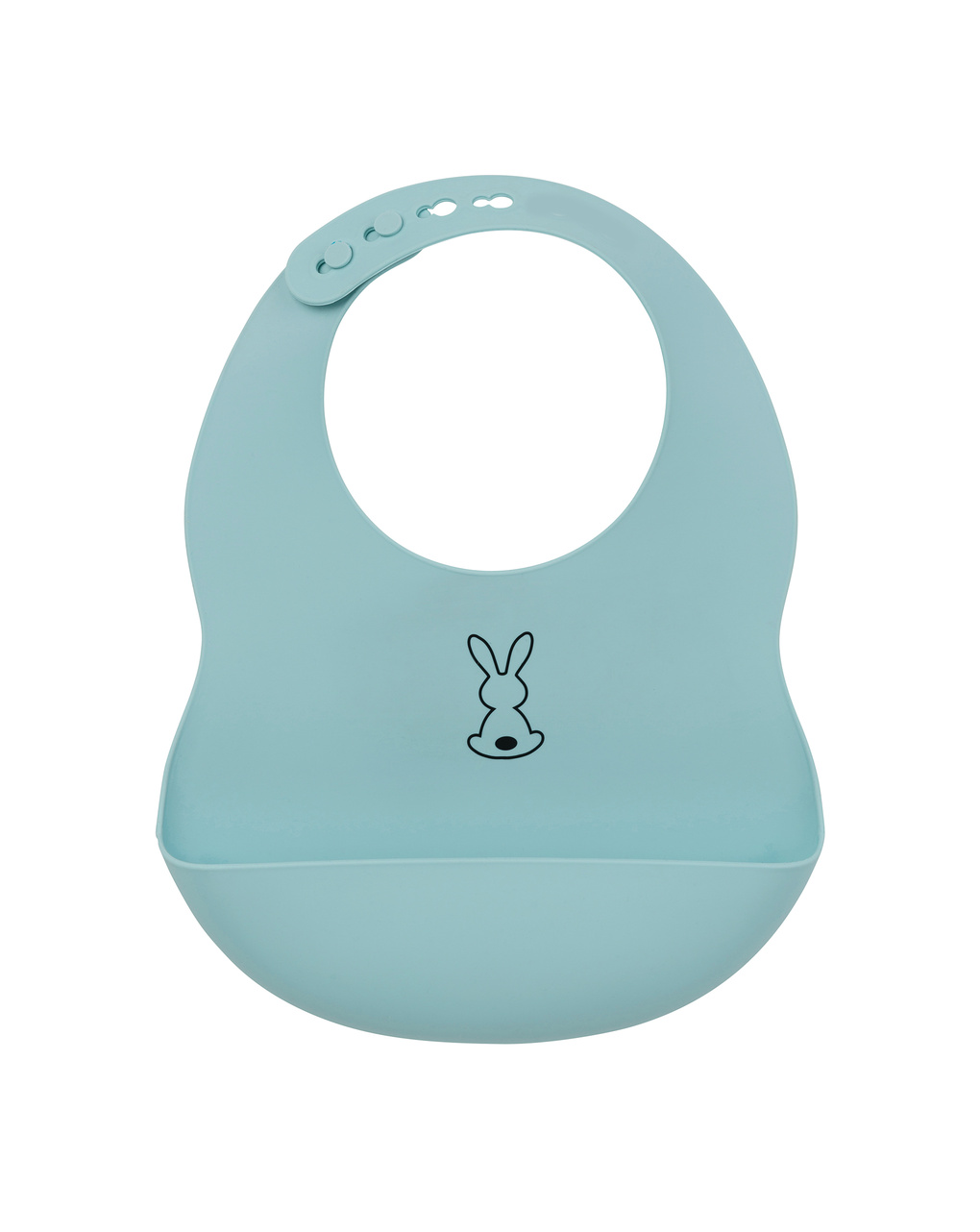 Bavaglino in silicone morbido azzurro chiaro - nattou