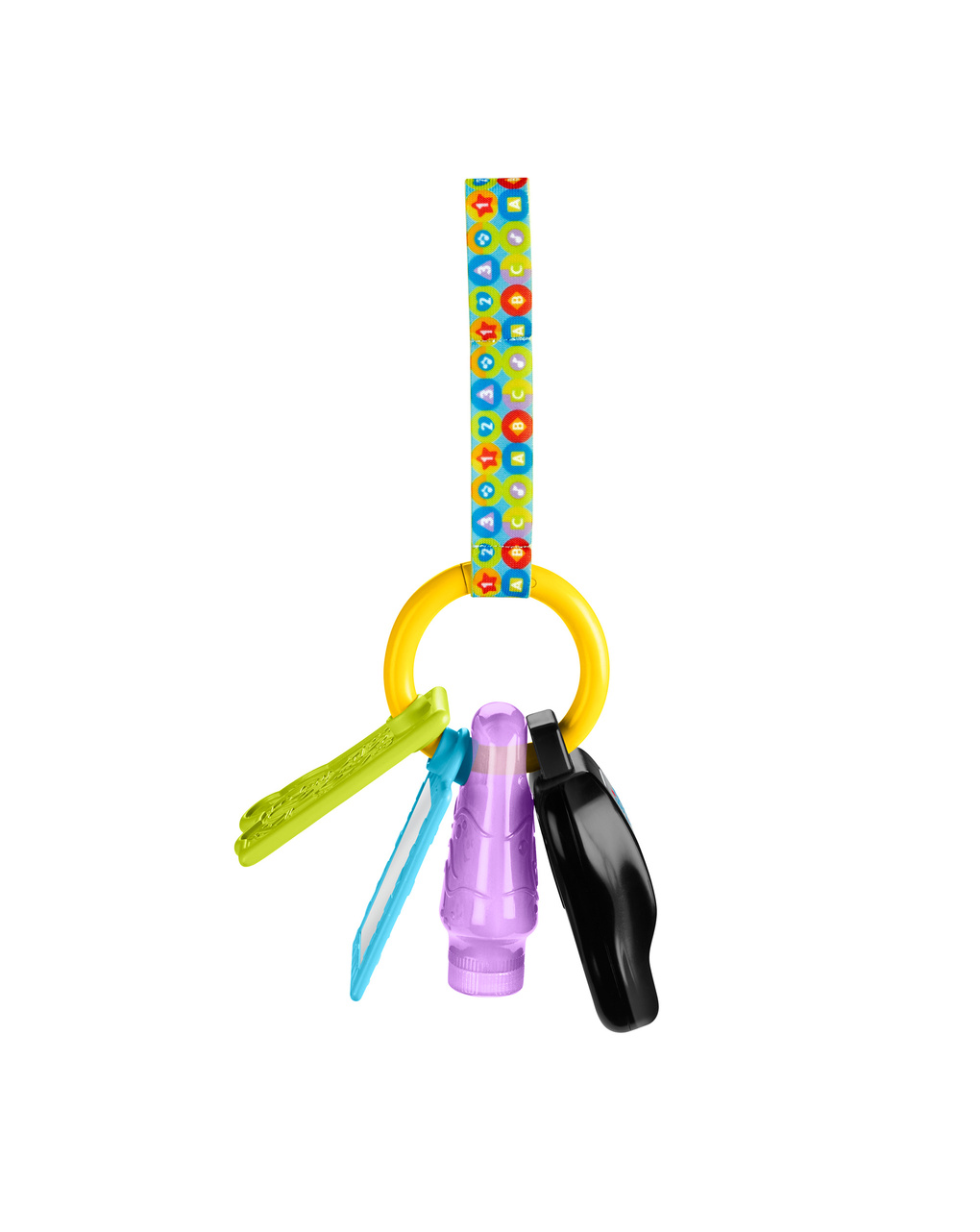 Fisher-price - il mio primo portachiavi, giocattolo musicale con dentaruolo e specchio