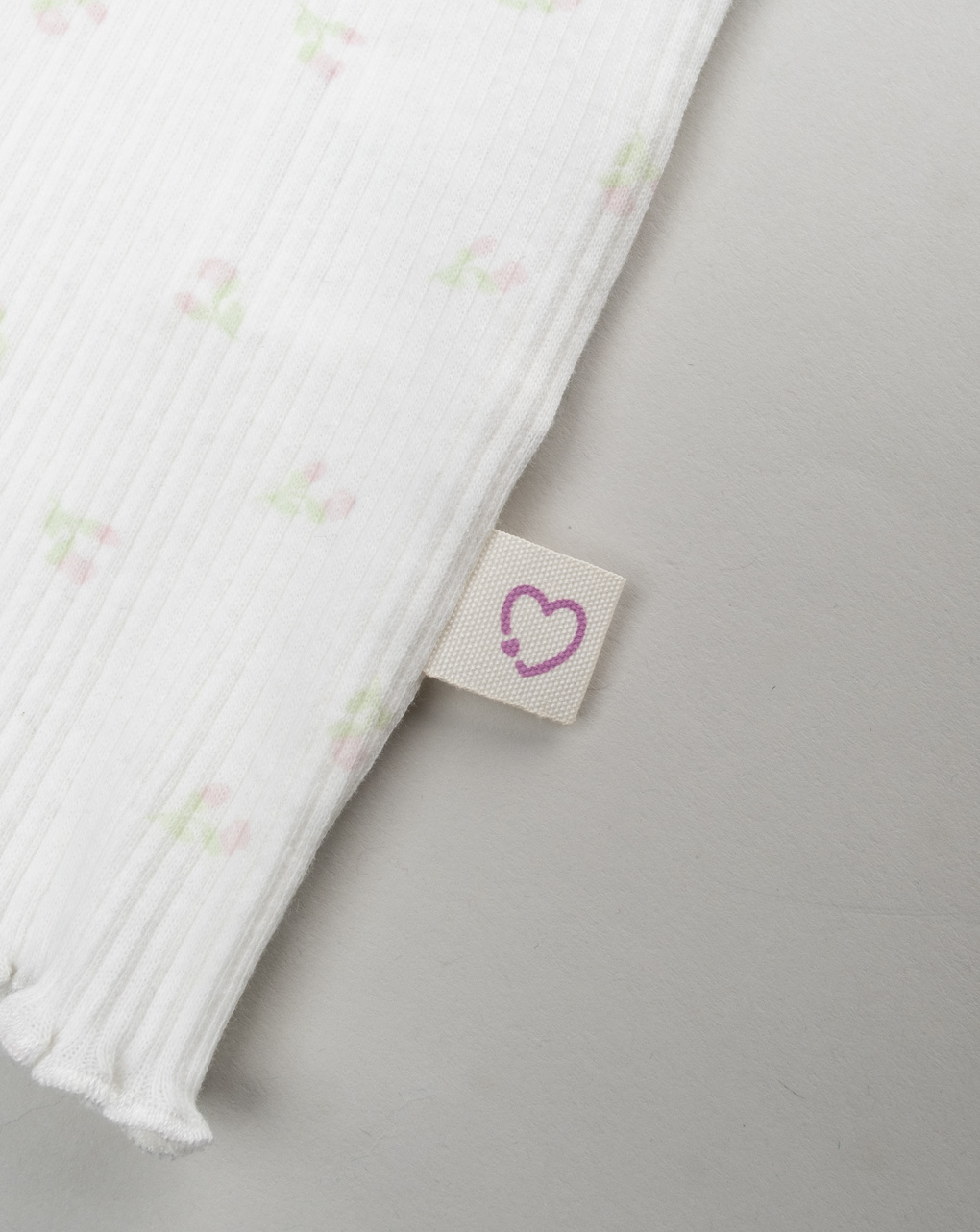 T-shirt bimba panna fiori allover