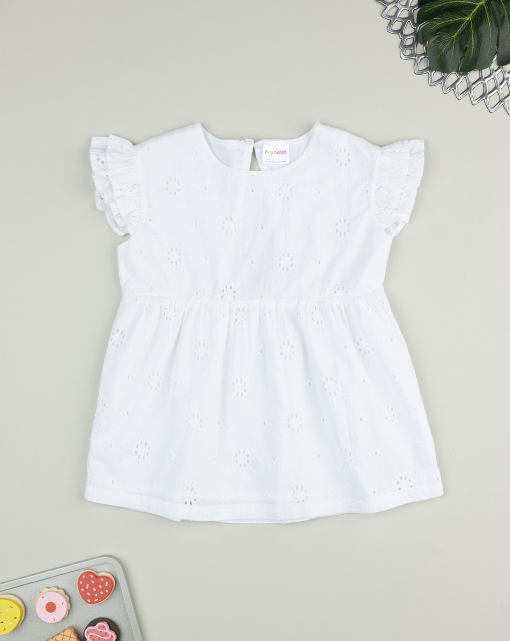 T-shirt bimba sangallo bianco