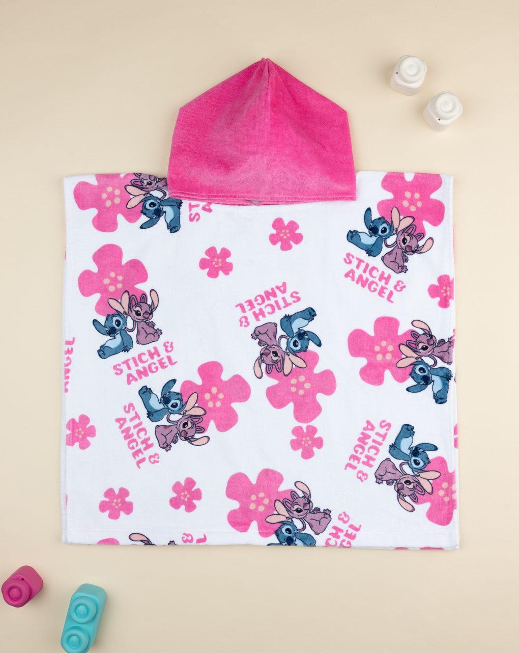 Poncho mare bimba stitch