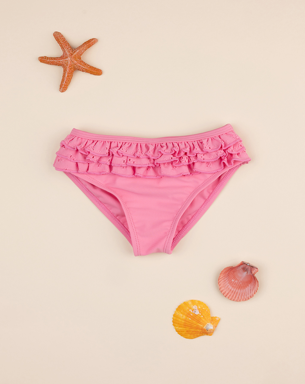 Costume slip bimba rosa sangallo