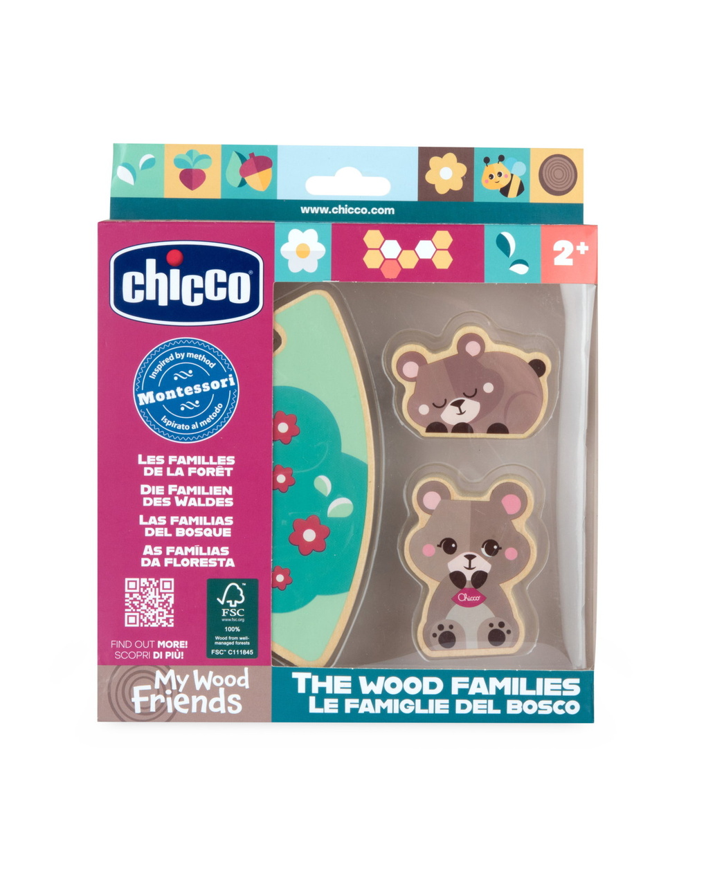 Gioco legno orsetti mamma - 24m+ -chicco