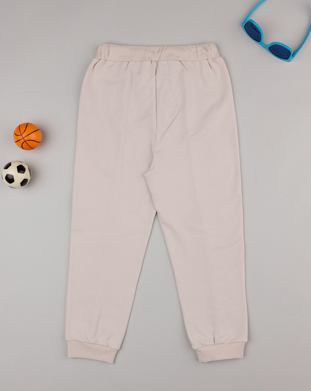 Pantaloni bambino beige dinosauri