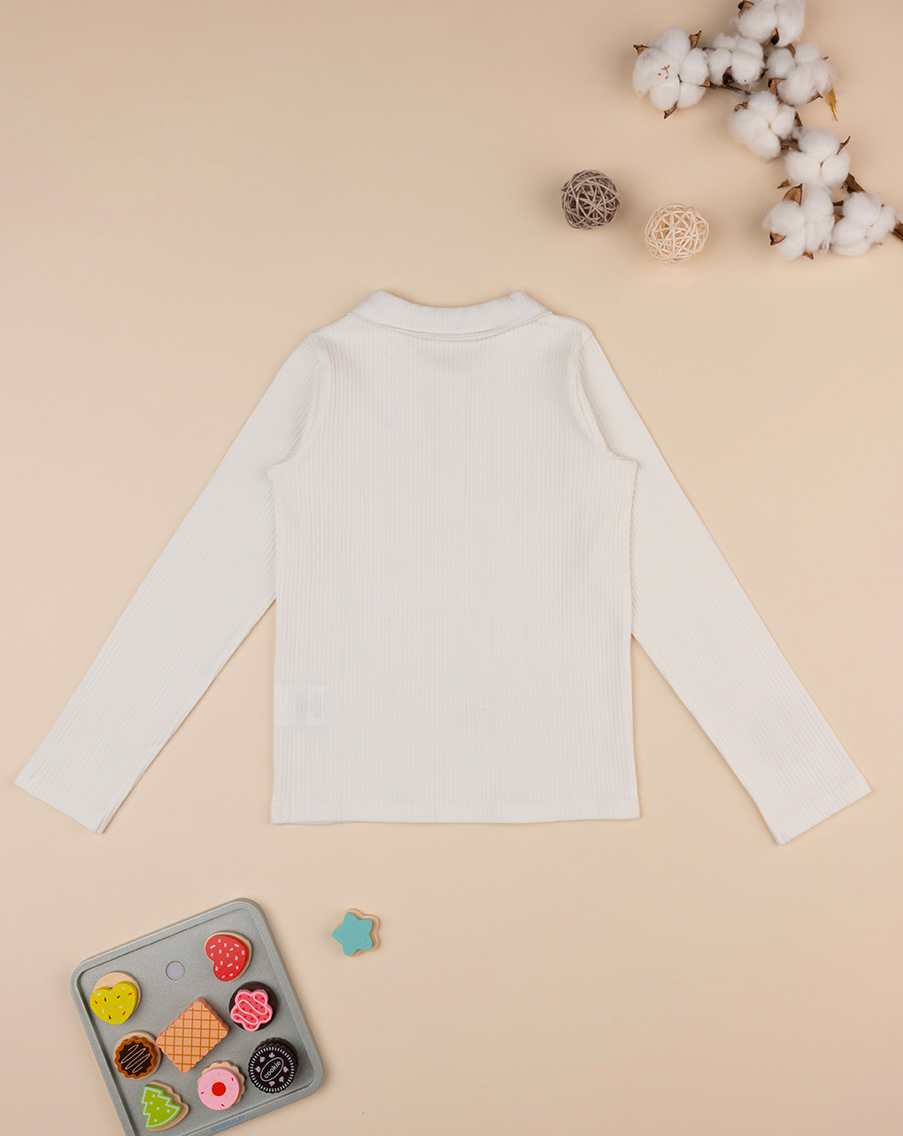 T-shirt costina bimba bianca