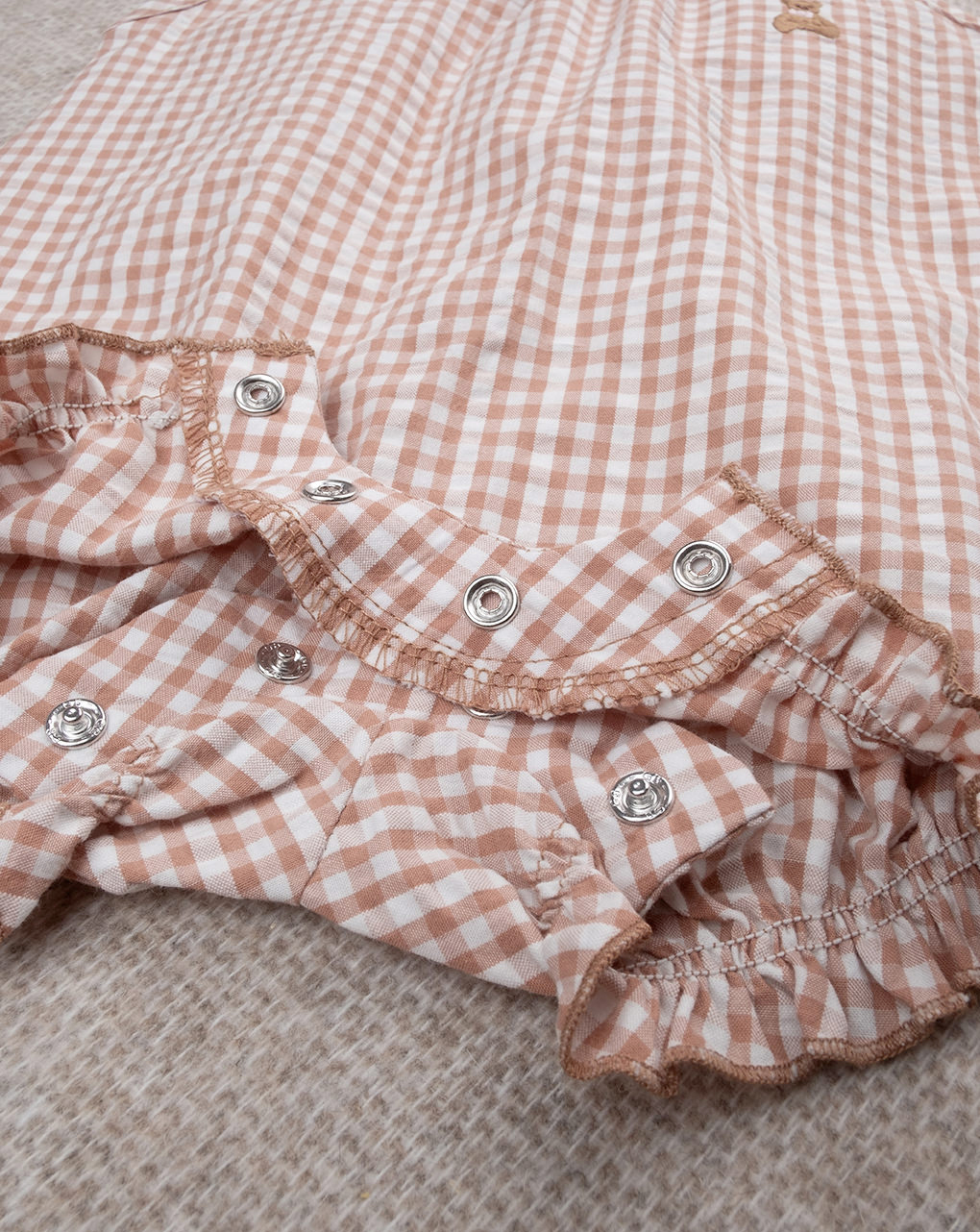 Pagliaccetto vichy marrone