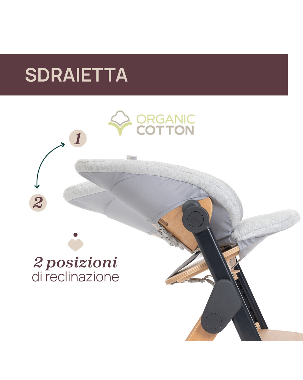 Sedia evolutiva meraviglia ebony - chicco